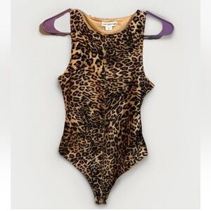 Good American High Quality Bodysuit XL Leotard Sexy Tank  Animal Print Shapewear